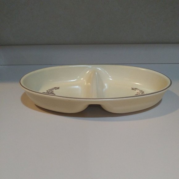 Vintage Pfaltzgraff Village Stoneware Dinnerware Divided Serving Dish 13” - Picture 4 of 10